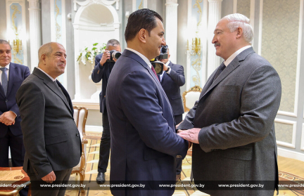 Александр Лукашенко принял делегацию Ливийской национальной армии во главе с Саддамом Хафтаром