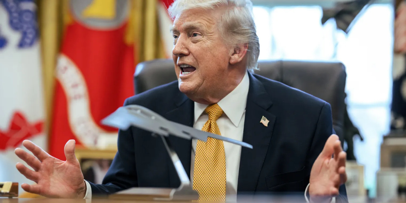 Президент Соединенных Штатов Америки Дональд Трамп в Белом доме