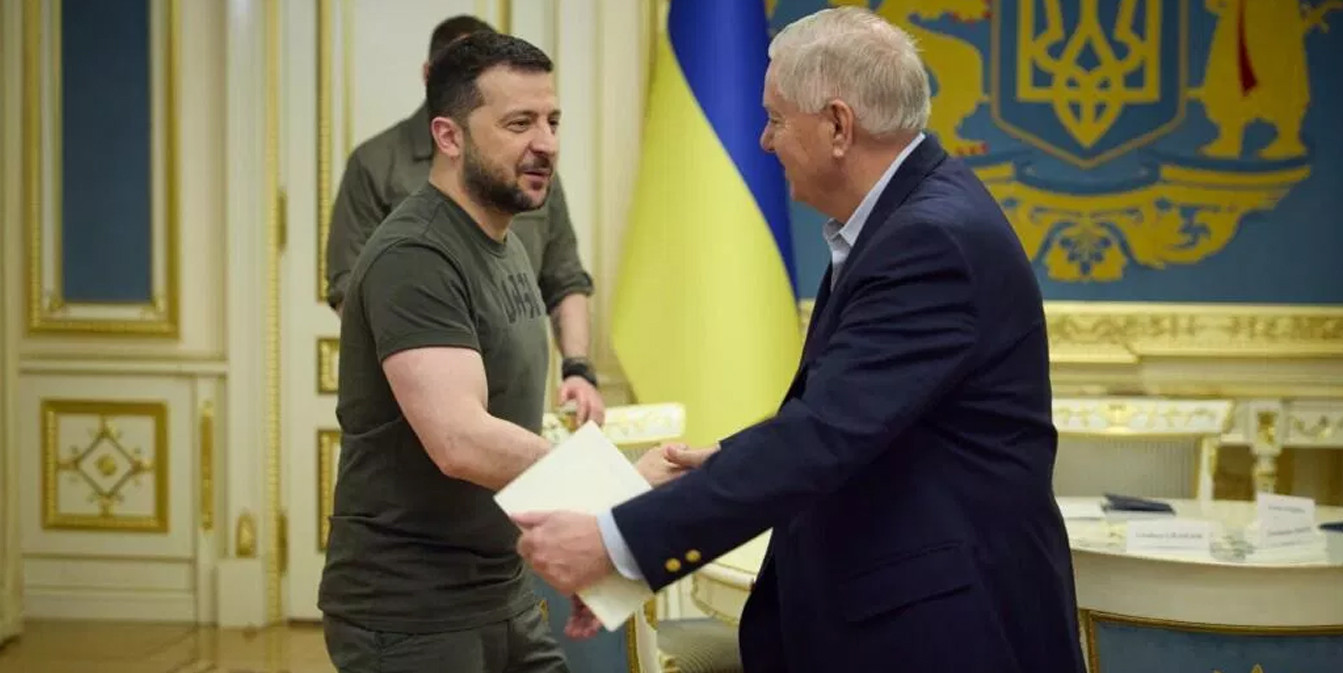 Владимир Зеленский и Линдси Грэм