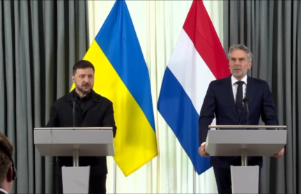 В Гааге переводчики перепутали Россию и Украину во время визита Зеленского