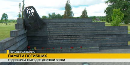 В деревне Борки почтили память двух тысяч мирных жителей, убитых в 1942 году