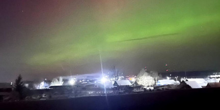 В Беларуси люди наблюдали северное сияние