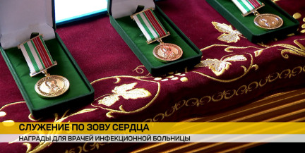 В Минске врачей инфекционной больницы наградили орденами Валентины Минской