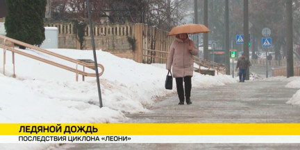 Циклон «Леони» накрыл Беларусь: морозы сменились ледяным дождем