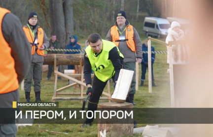 Под Минском прошел чемпионат по колке дров: как это было