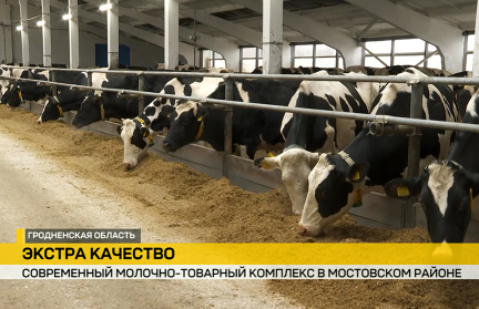 На Гродненщине построили новый современный молочно-товарный комплекс «Микелевщина»