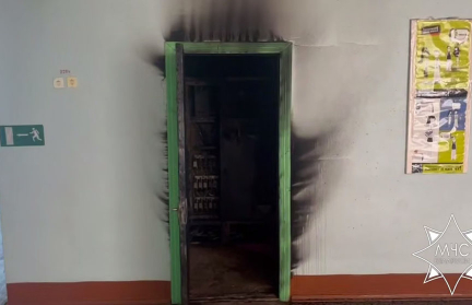 Молния стала причиной пожара в одной из школ Дрибинского района