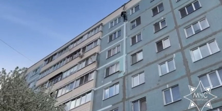 В Бобруйске спасли альпиниста, запутавшегося в веревках на высоте