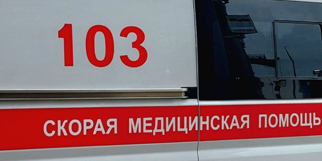 машина скорой помощи после ДТП в Гродно