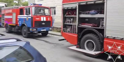 Из общежития в Гродно эвакуировали 7 человек из-за пожара в комнате