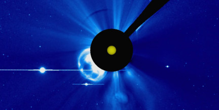 На обратной стороне Солнца произошел крупный двойной взрыв